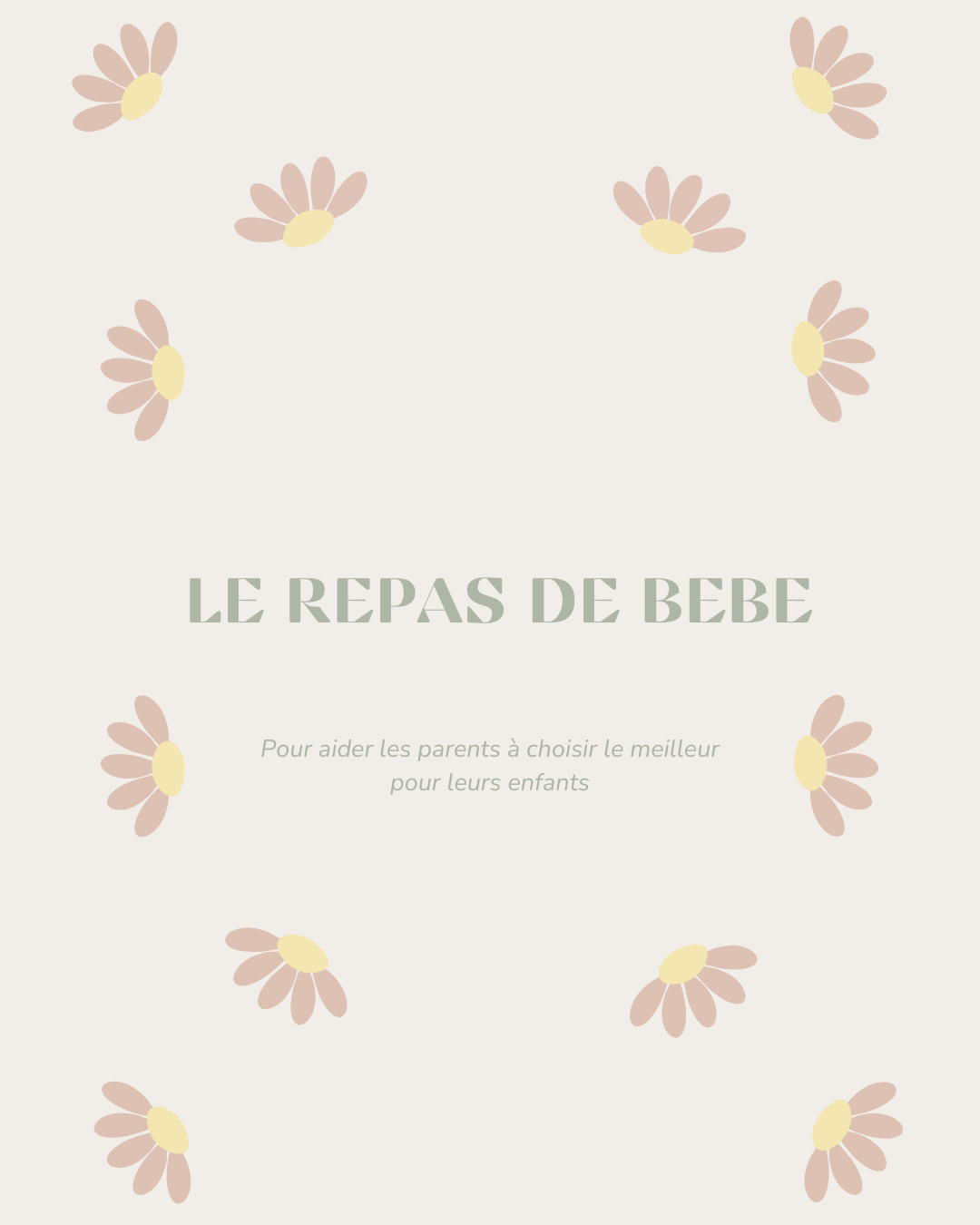 Ebook - Le repas de bébé