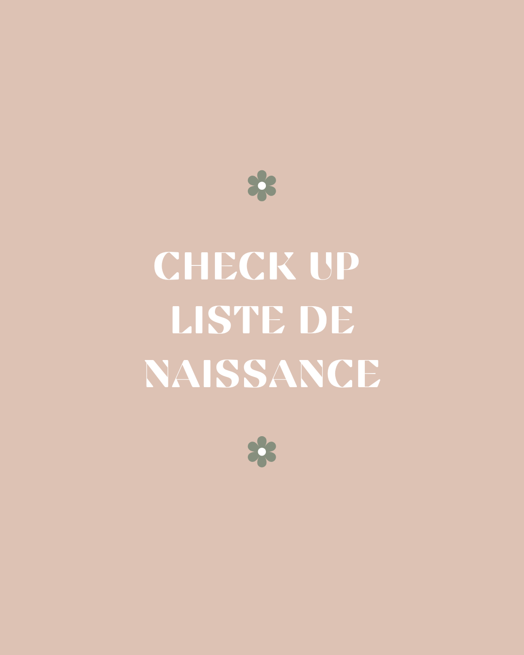 Check up - Liste de naissance